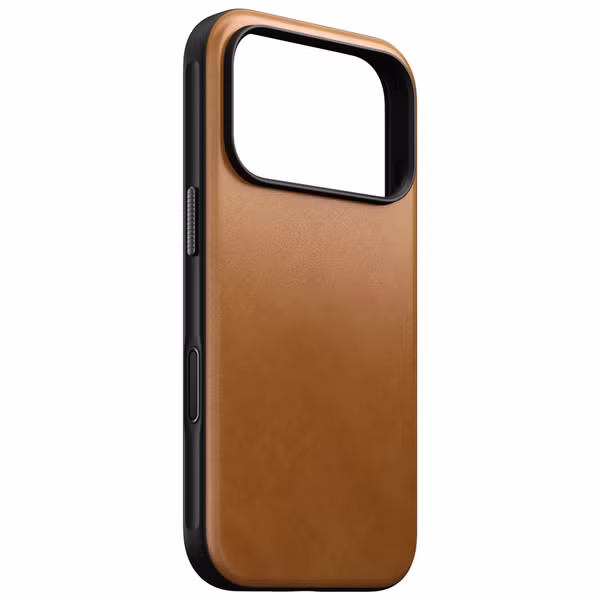 Nomad Modern Leather Case met MagSafe Apple iPhone 18 Pro / 17 Pro - English Tan