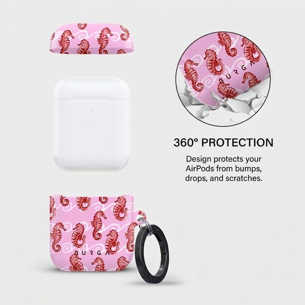 Burga Hard case  Apple AirPods 1 / 2 - Coral Reef
