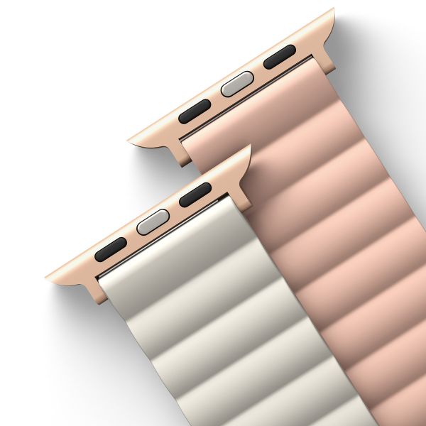 Uniq Revix dubbelzijdig bandje Apple Watch Series 1 t/m 10 / SE / Ultra (2) (44/45/46/49 mm) - Pink/Beige