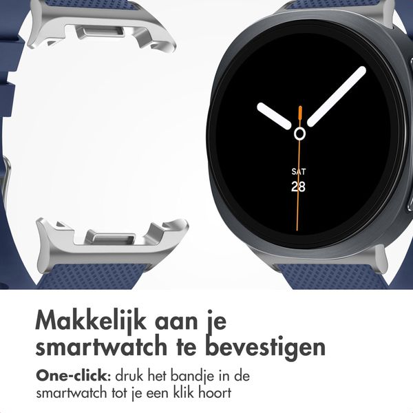 imoshion Flexibel Siliconen bandje voor de Samsung Galaxy Watch 8 (Classic) - 40 / 44 / 46mm - Donkerblauw