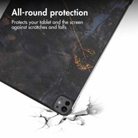 imoshion Design Trifold Case Apple iPad Pro 13 (2025) M5 / (2024) M4 - Black Marble