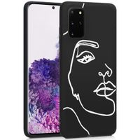 imoshion Design hoesje Galaxy S20 Plus - Abstract Gezicht - Wit