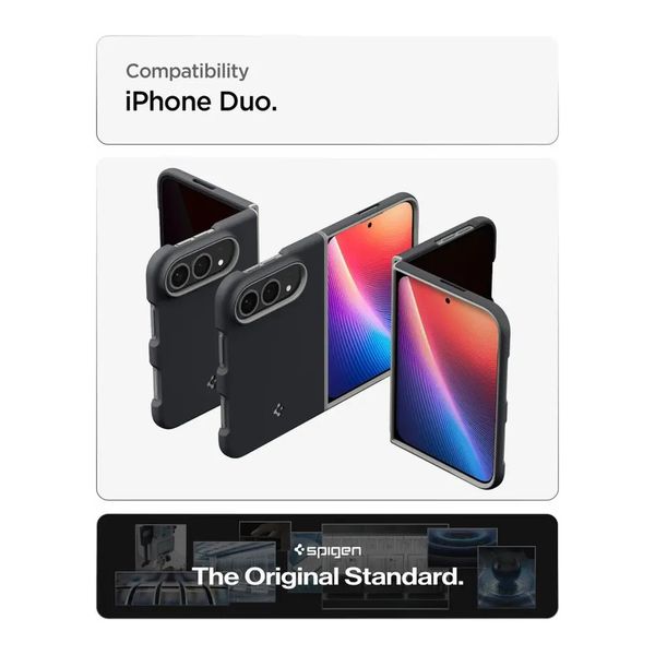 Spigen Nano Pop MagFit Backcover Apple iPhone Duo - Black Sesame