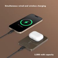 Selencia Vivid Powerbank 5,000 mAh - Wireless Powerbank - MagSafe and Qi - Desert Gold / Wild Leo