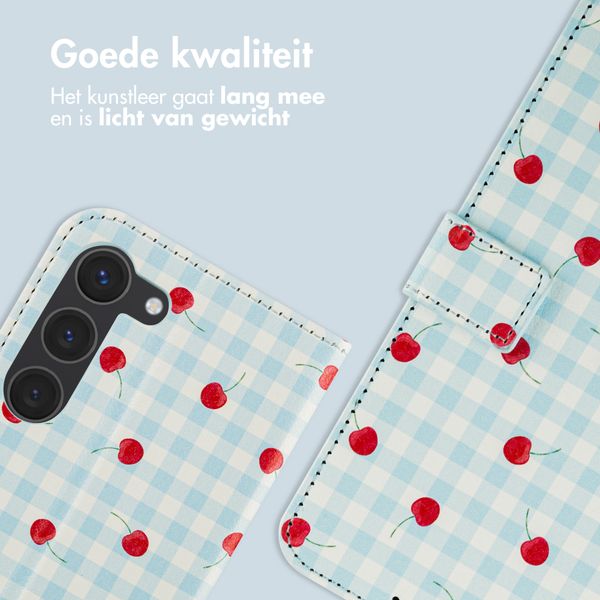 imoshion Design Bookcase Samsung Galaxy S23 - Cherry Check