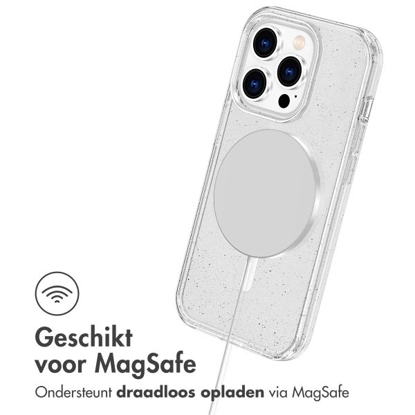 imoshion Sparkle Backcover met MagSafe Apple iPhone 14 Pro Max - Glitter Transparant