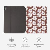 Selencia Vivid tablethoes Apple iPad Air 11 inch (2026) M4 / (2025) M3 / (2024) M2 / Air 5 (2022) / Air 4 (2020) - Choco Flower Pop