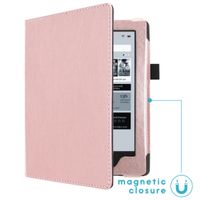 imoshion Vegan Leather Bookcase Kobo Aura H2O - Rosé Goud