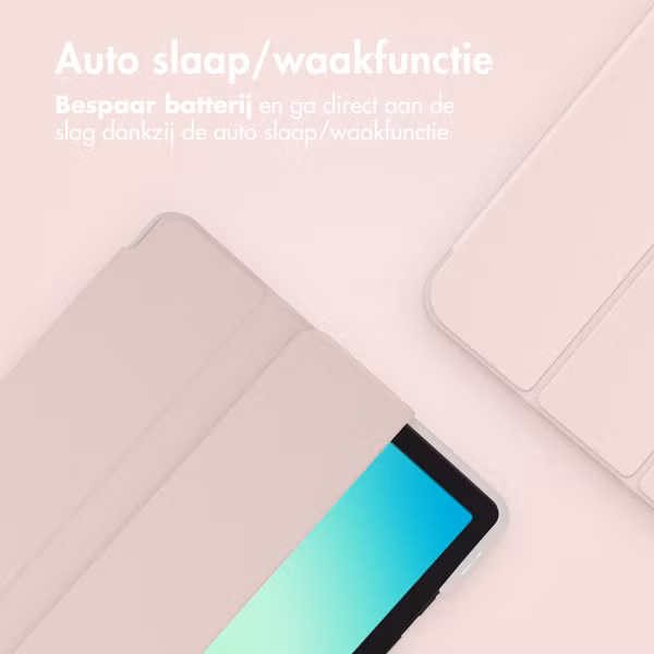 Accezz Smart Silicone Bookcase Samsung Galaxy Tab A11 Plus / A9 Plus - Roze