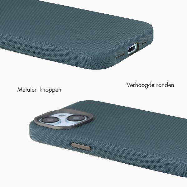 Accezz Mesh Backcover met MagSafe Apple iPhone 15 - Donkerblauw