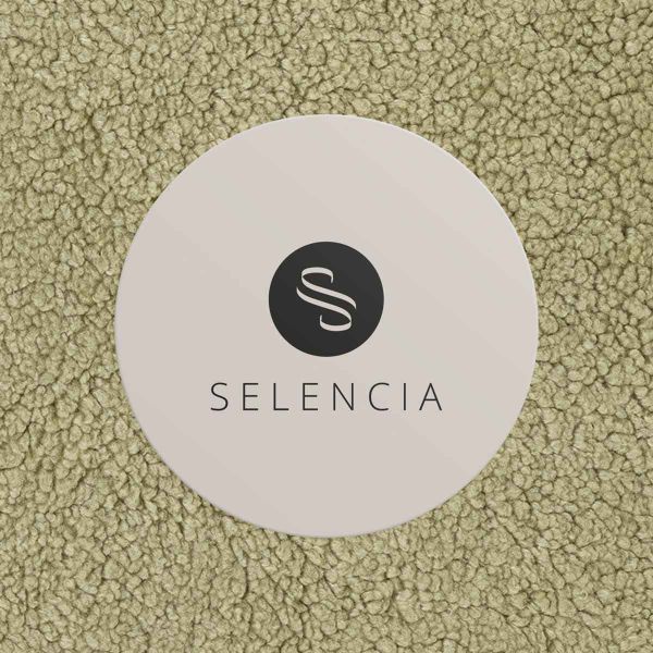 Selencia Teddy Laptop hoes 15-16 inch - Laptopsleeve - Sage Green