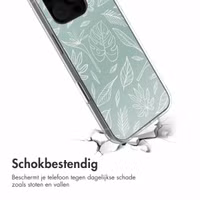 imoshion Design hoesje Apple iPhone 16 Pro - Leaves Line-Art