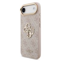 Guess 4G Metal Logo Backcover Apple iPhone Air - Gold Edge - Pink