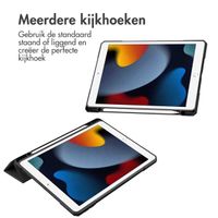 imoshion Trifold Hardcase Bookcase Apple iPad 9 (2021) 10.2 inch / iPad 8 (2020) 10.2 inch / iPad 7 (2019) 10.2 inch - Zwart