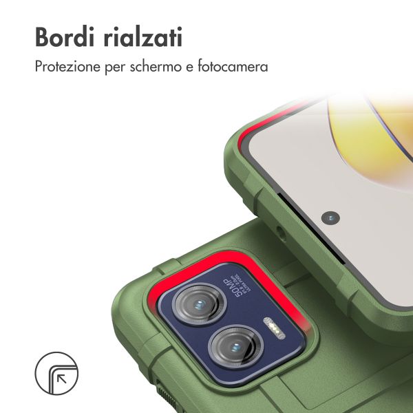 imoshion Rugged Shield Backcover Motorola Moto G73 - Donkergroen