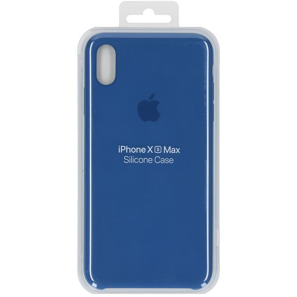 Apple Silicone Backcover iPhone Xs Max - Delft Blue