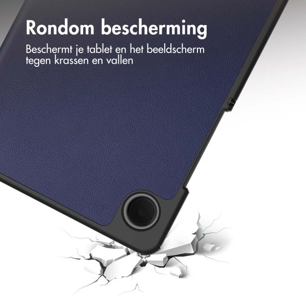 imoshion Trifold Bookcase Samsung Galaxy Tab A11 / A9 8.7 inch - Donkerblauw