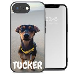 Ontwerp je eigen gel hoesje Apple iPhone 16e - Zwart