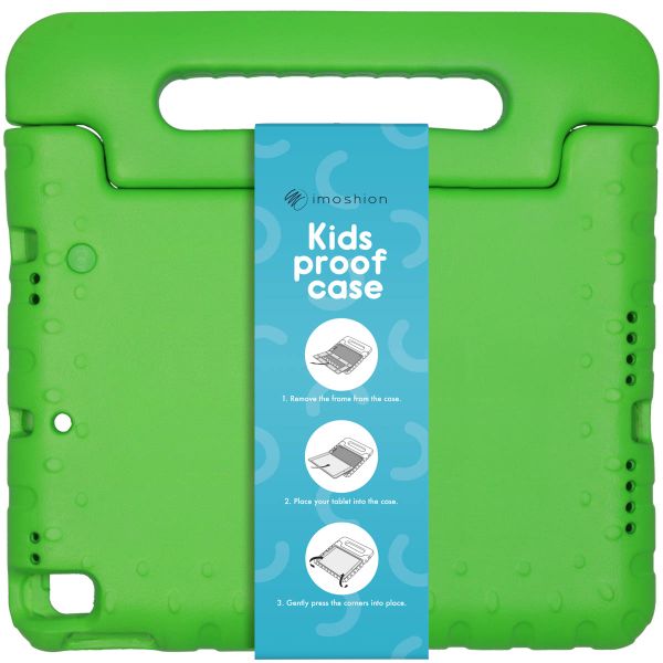 imoshion Kidsproof Backcover met handvat iPad 11 (2025) 11 inch / iPad 10 (2022) 10.9 inch - Groen