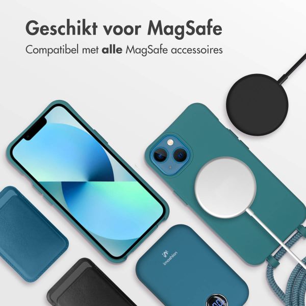 imoshion Color Backcover met afneembaar koord MagSafe iPhone 13 - Dark Green