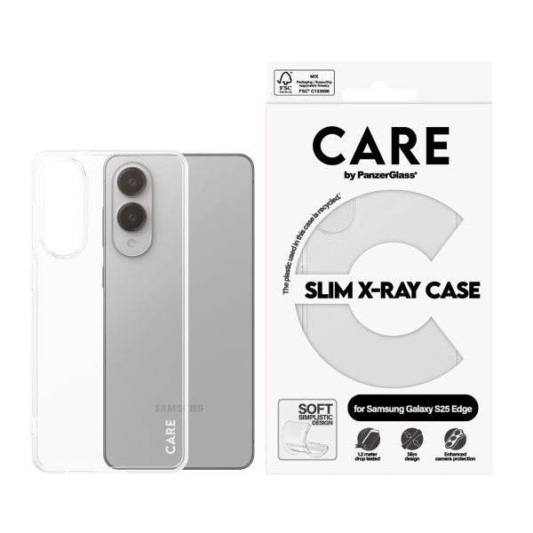 CARE by PanzerGlass Fashion Backcover XR Samsung Galaxy S25 Edge - Transparant