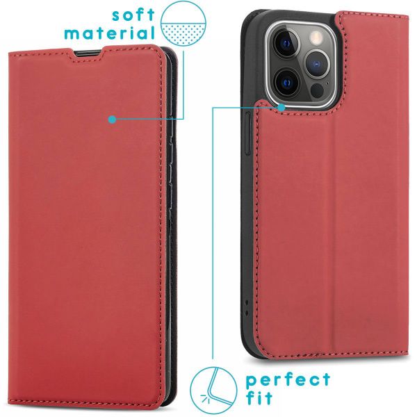 imoshion Slim Folio Bookcase iPhone 13 Pro Max - Rood