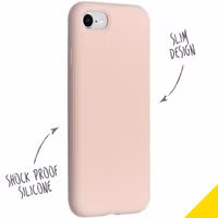 Accezz Liquid Silicone Backcover Apple iPhone SE (2022 / 2020) / 8 / 7 - Roze