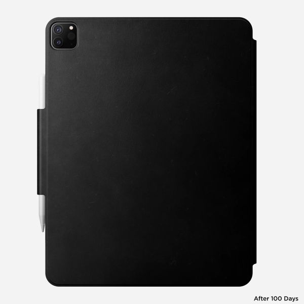 Nomad Leather Folio case Apple iPad Air 13 inch (2025) M3 / (2024) M2 / iPad Pro 12.9 (2018/2020/2021/2022) - Zwart