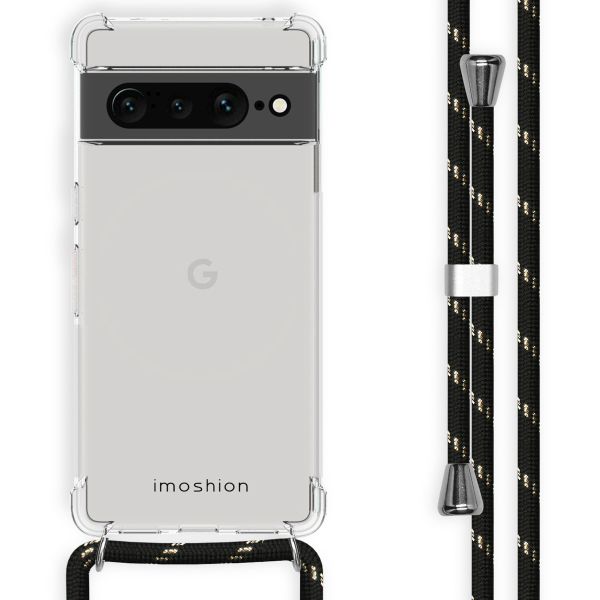 imoshion Backcover met koord Google Pixel 7 Pro - Zwart & Goud