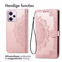 imoshion Mandala Bookcase Xiaomi Redmi Note 12 Pro (5G) - Rosé Goud