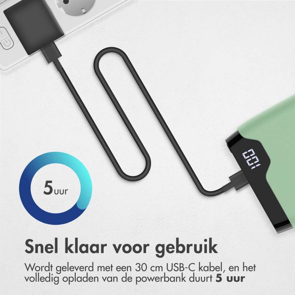 imoshion Powerbank 20.000 mAh - Quick Charge en Power Delivery - Groen