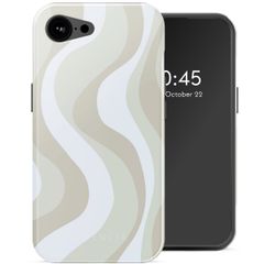 Selencia Vivid Backcover met MagSafe Apple iPhone 16e - Desert Waves Beige