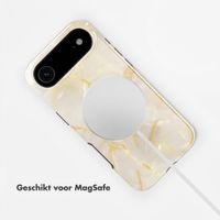 Selencia Vivid Backcover met MagSafe Apple iPhone Air - Golden Beige Marble