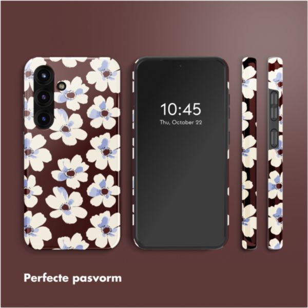 Selencia Vivid Backcover Samsung Galaxy S25 - Choco Flower Pop