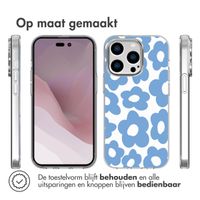 imoshion Design hoesje Apple iPhone 14 Pro - Retro Blue Flowers