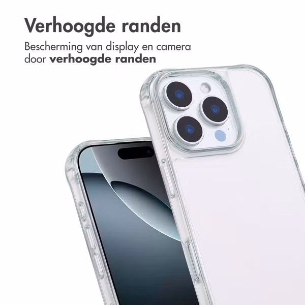 imoshion Backcover met koord + armband iPhone 16 Pro - Parels Hartjes