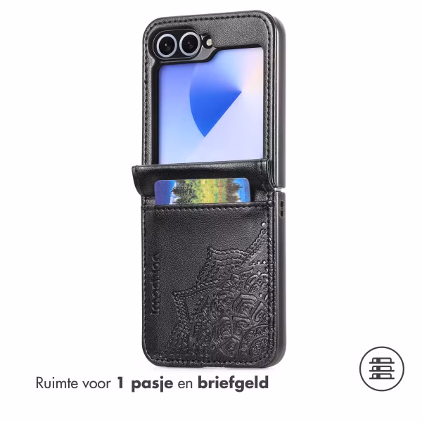 imoshion Mandala Bookcase Samsung Galaxy Z Flip 5 - Zwart