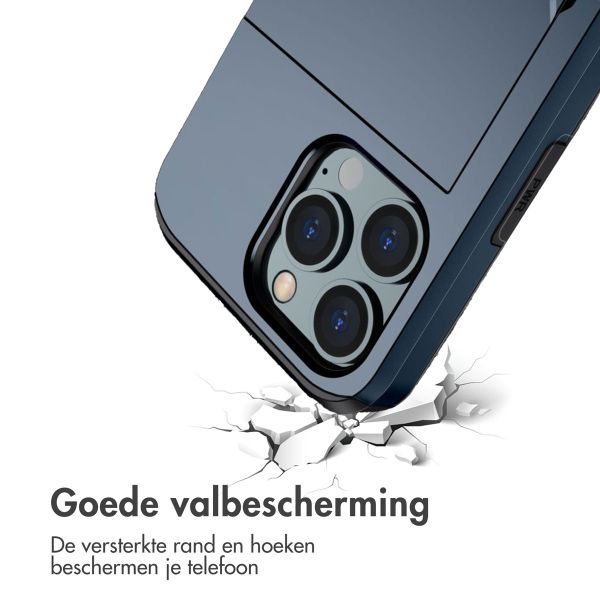 imoshion Backcover met pasjeshouder Apple iPhone 14 Pro - Donkerblauw