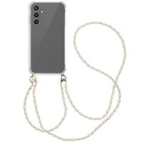 imoshion Backcover met koord + armband - Parels Samsung Galaxy A25 (5G) - Transparant