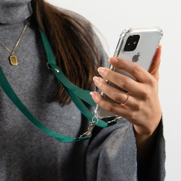 imoshion Backcover met koord - Nylon iPhone 11 - Groen