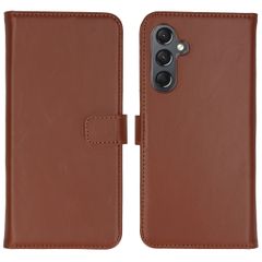 Selencia Echt Leren Bookcase Samsung Galaxy A25 (5G) - Lichtbruin