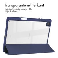 imoshion Trifold Hardcase Bookcase Samsung Galaxy Tab S6 Lite (2020/2022/2024) - Donkerblauw