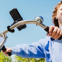 imoshion Aluminium Telefoonhouder Fiets - 360° draaibaar - Lichtgewicht - Universeel - Zwart
