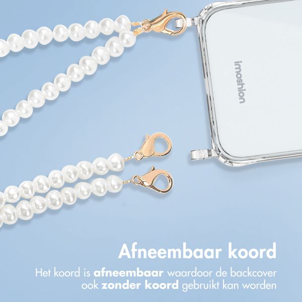 imoshion Backcover met koord + armband iPhone Xr - Parels