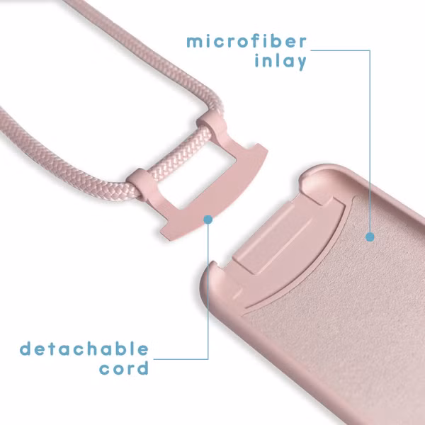 imoshion Color Backcover met afneembaar koord Apple iPhone 12 (Pro) - Roze