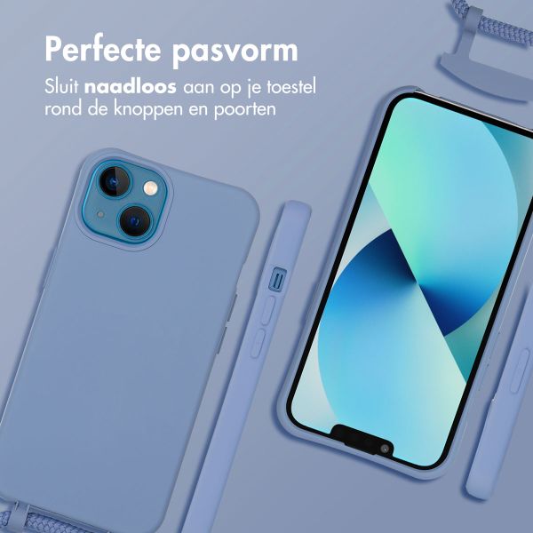 imoshion Color Backcover met afneembaar koord MagSafe Apple iPhone 13 - Ash Blue