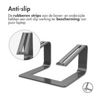 imoshion Aluminium Laptop Stand - Laptop standaard - Bureau - Universeel - Donkergrijs