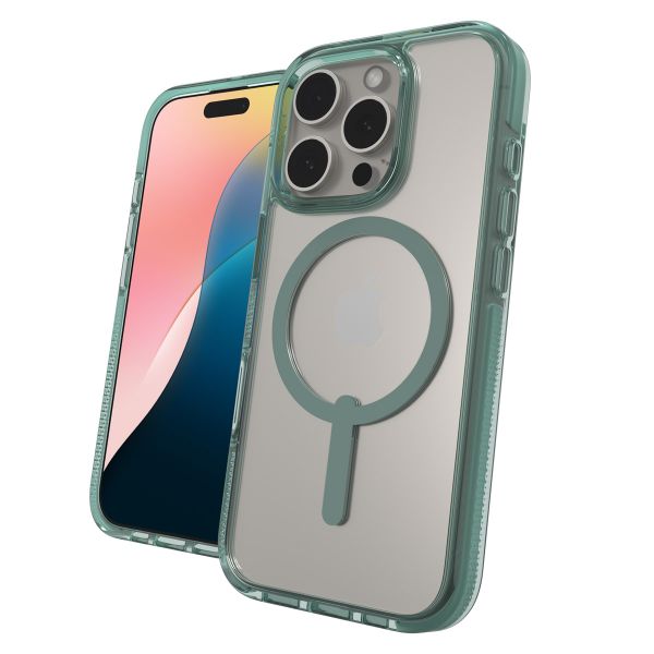 ZAGG Santa Cruz Snap Case met MagSafe Apple iPhone 16 Pro - Clear / Green