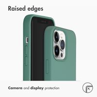 Accezz Liquid Silicone Back Cover with MagSafe Apple iPhone 13 Pro - Dark Green