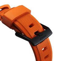 Nomad Rugged band FKM Apple Watch Series 1 t/m 10 / SE / Ultra (2) (44/45/46/49 mm) - Zwart/Oranje